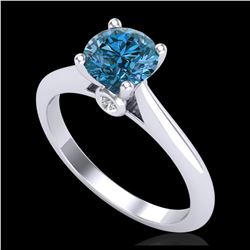 11.02 ctw Aquamarine & Diamond Halo Bracelet 10K Yellow Gold