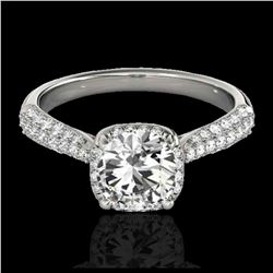 2 ctw H-SI/I Diamond Bypass Solitaire Ring 10K White Gold