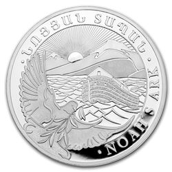 2019 Armenia 1 kilo Silver 10000 Drams Noah€™s Ark
