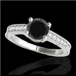 0.50 ctw VS/SI Diamond & Pearl Earrings 18K White Gold