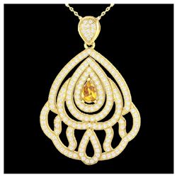 177 ctw Sky Blue Topaz & Diamond Necklace 14K White Gold
