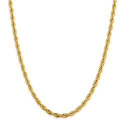 10k Yellow Gold 4.75 mm Semi-Solid Rope Chain - 26 in.