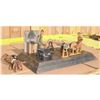 Image 1 : Antique forge metal toy 2 workers with Sander battery - très vieux jouet forge en métal avec sa pile