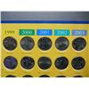 Image 2 : 1999-2008 First State Quarters Map Uncirculated Coins Complete Set With Collectors Guide