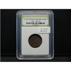 Byzantine Empire Bronze Nummis  c. 491 - 1200 AD