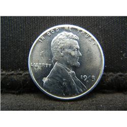 1943-S United States Lincoln Steel Wheat Penny Cent - BU