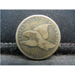 1858 United States Flying Eagle Penny Cent