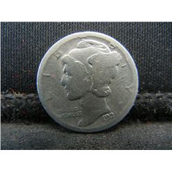 1921-D United States Mercury Silver Dime