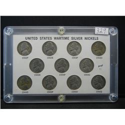 Complete Silver War Nickel Jefferson Set