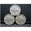 Image 2 : 1919,21,23S Buffalo Nickels Better Early Dates