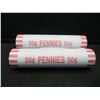 Image 1 : (2) Rolls Wheat Cent