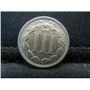Image 2 : 1865 Three Cent Nicek AU+ Nice Strong Details