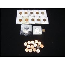 (27) Coin Grab Bag Lot Many Early Date Wheat Cents Many unc Wheat Cents SBA Etc. Nice Lot