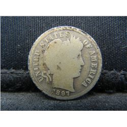 1897 S Barber Dime Semi Key Date