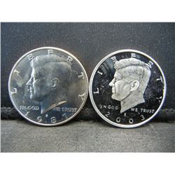 2003 S Silver Kennedy Proof abd BU 1987 D BU Kennedy half Dollar