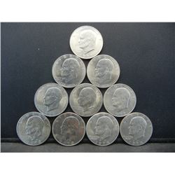 (10) Ike Dollars Various Grades and Dates