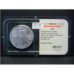 2001 United States 1 Troy Oz. .999 Silver Uncirculated American Eagle