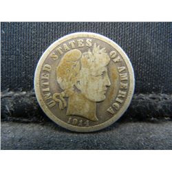 1914-D United States Barber Silver Dime