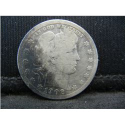 1902 United States Barber Silver Quarter