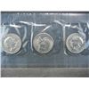 Image 2 : 1980 United States Susan B. Anthony 3 Coin Dollar Set w/ Original Packaging