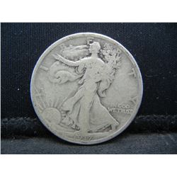 1917 United States Walking Liberty Silver Half Dollar
