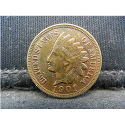 1901 United States Indian Head Penny Cent Higher Grade