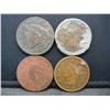 Image 1 : 4 - Cull United States Large Cents - Readable Dates