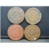 Image 2 : 4 - Cull United States Large Cents - Readable Dates