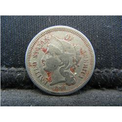 1868 Three Cent Nickel