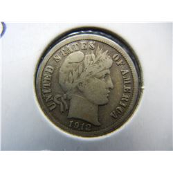 1912 D Barber Dime Strong Details