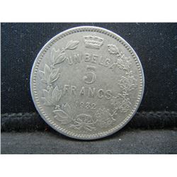 1932 Belgium 2 Francs Scarce