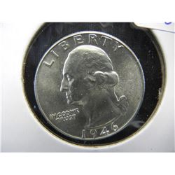 Gem BU 1946 Silver Washington Quarter