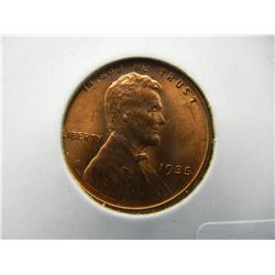Gem BU 1935 Lincoln Cent red