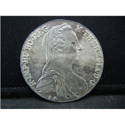 M Theresea Large Silver Coin