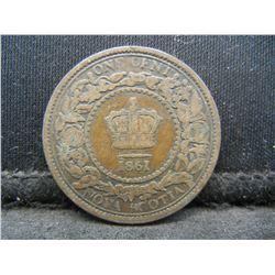 1861 Nova Scotia One Cent Nice Scarce