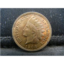 Uncirculated 1908 Indian Cent RB Nice