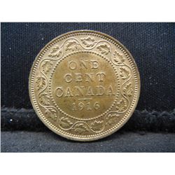 Uncirculated 1916 Canada Large Cent RB Very Nice