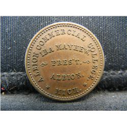 1863 Civil War Token Albion MI Scarce