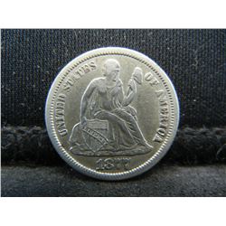 Higher Grade 1877 CC Seated Dime Scarce!!