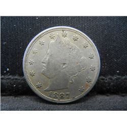 1887 Liberty Nickel Strong DetailsScarce in better grades