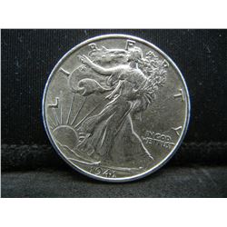 1941 S Walking Liberty half Dollar higher grade Semi Key Date