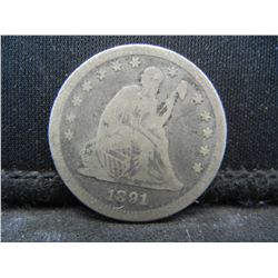 1891 Seated Quarter