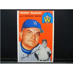 1954 Topps Heinie Manush #187 HOF