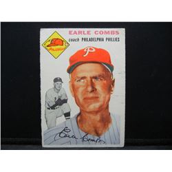 1954 Topps Earle Combs #183 HOF
