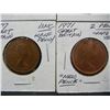 Image 3 : 1921 One Farthing, 1957 Half penny, 1971 Two Pence, 2004 One Penny, ALL From Great Britain