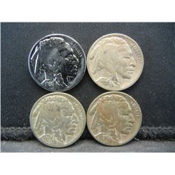 1927, 35, 36, 36, Buffalo Nickels