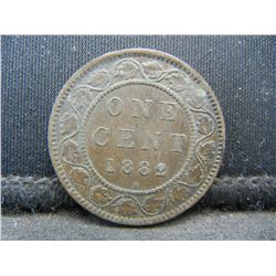 1882-H (ERROR ON 2) CANADIAN CENT!