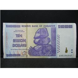 10 BILLION DOLLAR ZIMBABWE NOTE!