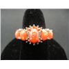 Image 1 : WOMAN'S ORANGE FIRE OPAL RING (SIZE 6), FASHION JEWELRY