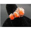 Image 2 : WOMAN'S ORANGE FIRE OPAL RING (SIZE 6), FASHION JEWELRY